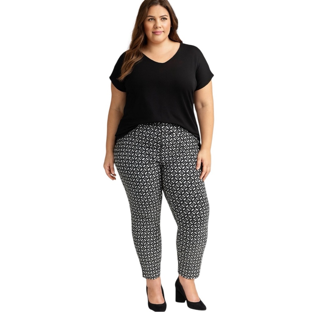 LANE BRYANT dress pants circles trouser career work Ankle pant NWT plus sz 28